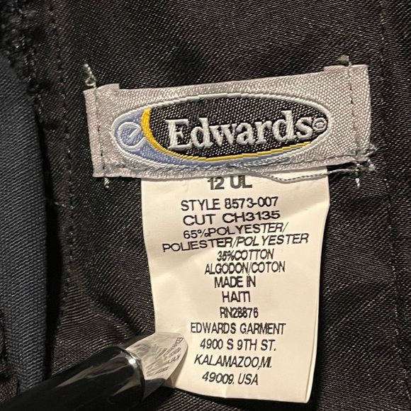 Edwards Cargo Blue Work Pants Size 12UL - Picture 7 of 8